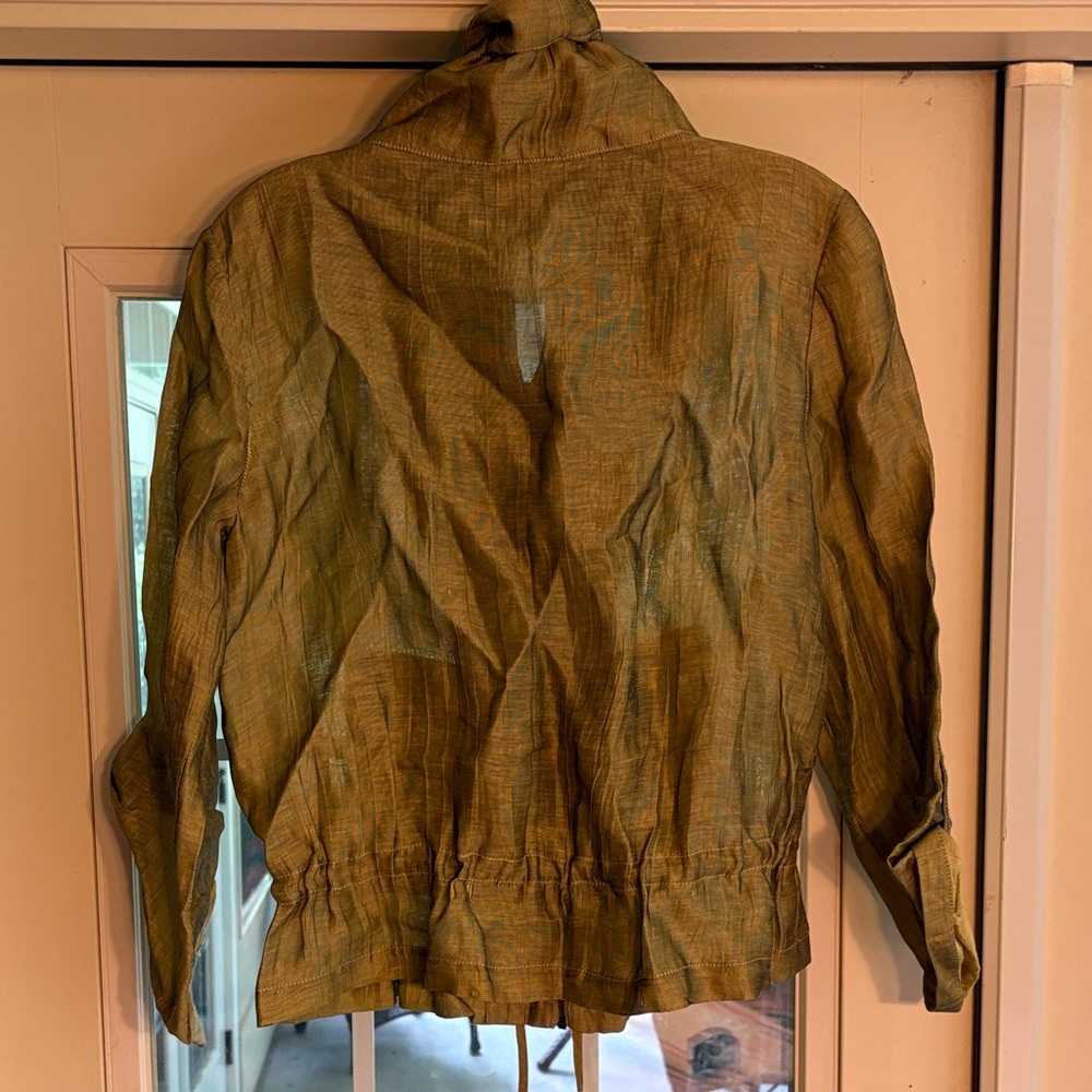 Ruby Rd. Green Linen Blend Jacket - Picture 5 of 5